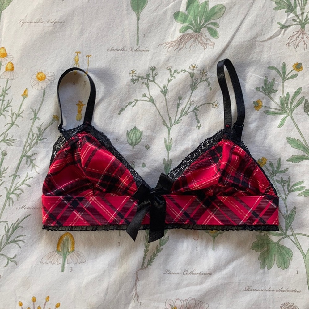 Hustler plaid bralette